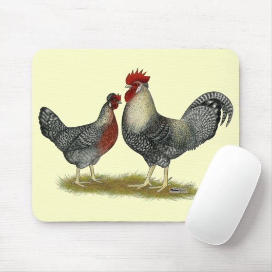 Cream Legbar Chickens Mousepad (Mit Mouse)