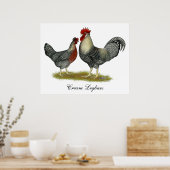 Cream Legbar Chickens Poster (Küche)