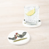 Cream Legbar Chickens Untersetzer (Seite)