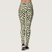 Cream Leopard Safari Print Leggings (Rückseite)