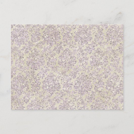 Cream lilac Glitzer Postkarte (Vorderseite)