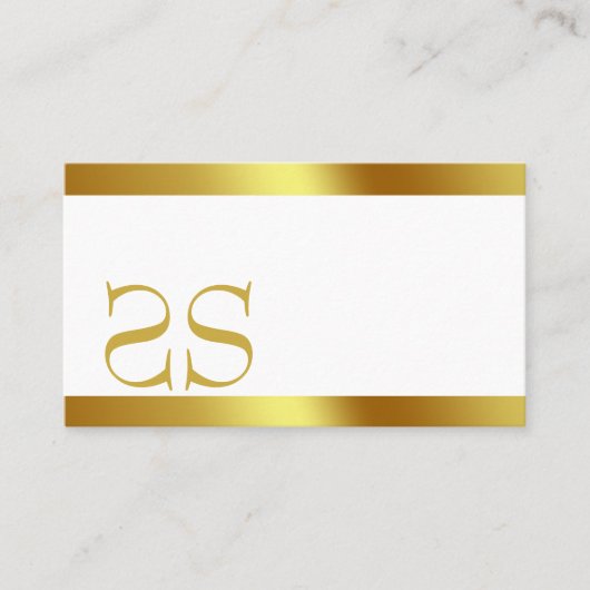 CREAM LINEN BUSINESS CARD VISITENKARTE (Vorderseite)