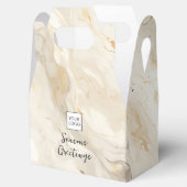 Cream-Logo-Text-Promotiongeschäftsverpackung Geschenkschachtel (Geöffnet)
