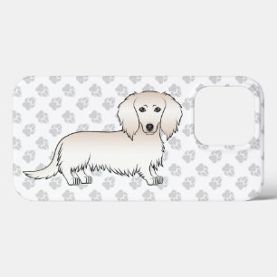 Cream Long Hair Dachshund Süßer Cartoon-Hund und P Case-Mate iPhone Hülle