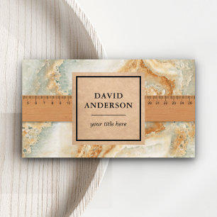 Cream Marble Granite Splashback Kitchenette Counte Visitenkarte