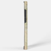 Cream Marble Monogram Samsung Galaxy Hülle (Rechte Seite)