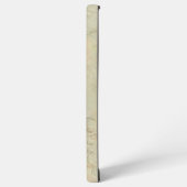 Cream Marble Monogram Samsung Galaxy Hülle (Linke Seite)