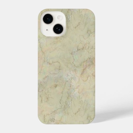 Cream Marble Muster iPhone Hülle (Rückseite)
