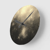 Cream Marble Runde Wanduhr (Winkel)