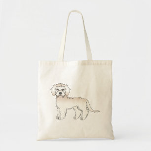 Cream Mini Goldendoodle Niedlicher Cartoon Dog Tragetasche