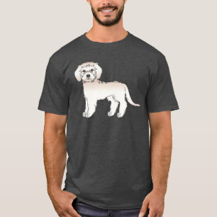 Cream Mini Goldendoodle süßer Cartoon-Hund T-Shirt