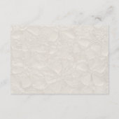 Cream MInimal Elegant Hochzeitdetails Begleitkarte (Rückseite)