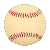 Cream minimalist benutzerdefinierter Name Baseball (Rückseite)