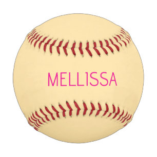 Cream minimalist benutzerdefinierter Name Baseball