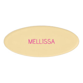 Cream minimalist custom name  namenschild