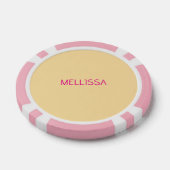 Cream minimalist custom name  pokerchips (Einzeln)