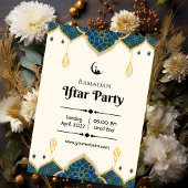 Cream Minimalistisch Ramadan Iftar Party Einladung