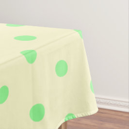 Cream Mint Green Polka Dots Tischdecke