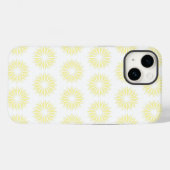 Cream Modern Sunbursts Case-Mate iPhone Hülle (Rückseite (Horizontal))