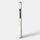 Cream Modern Sunbursts Case-Mate iPhone Hülle (Rückseite / Links)