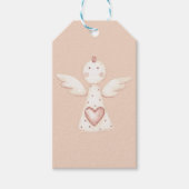 Cream Modern Valentine Angel Geschenkanhänger (Vorderseite)
