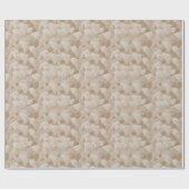 Cream Mosaik abstrakt Geburtstag Geschenkpapier (Flach)