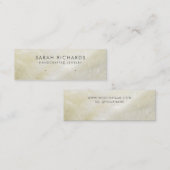 Cream Mother of Pearl Display Earring Mini Visitenkarte (Vorne/Hinten)