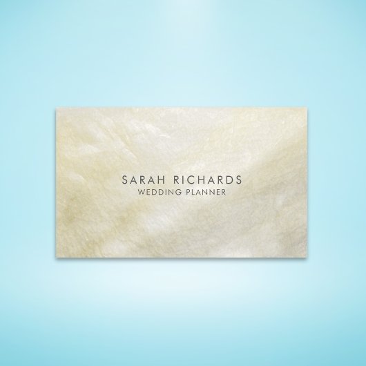 Cream Mother of Pearl Elegant Visitenkarte