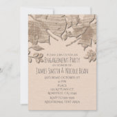 Cream Mud Verlasse rustikale Herbsthochzeit Einlad Einladung (Vorderseite)