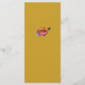 Cream & Ochre Two Hearts Catholic Wedding Menükarte (Rückseite)