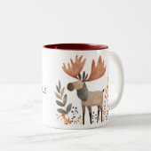 Cream Orange Moose Zweifarbige Tasse (VorderseiteRechts)