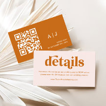 Cream Orange Retro 70er Boho Wedding Website