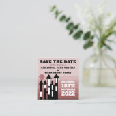 Cream Oriental Palace, Save the Date Begleitkarte (Stehend Vorderseite)