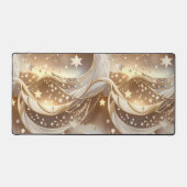 Cream Pale Gold Celestial Moon Glow Schreibtischunterlage (Vorderseite)