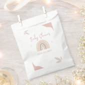 Cream Pastel Einfache Minimalistische Babydusche Geschenktütchen (Ausgeschnitten)