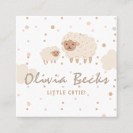 Cream Pastel Illustrative Baby Dusche Begleitkarte