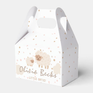 Cream Pastel Illustrative Baby Dusche Geschenkschachtel