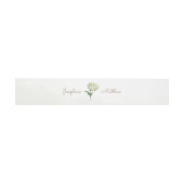 Cream Peony Wedding Einladung Bly Bands Einladungsbanderole (Flach)
