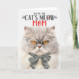 Cream Persian Cat for Mama am Muttertag Feiertagskarte