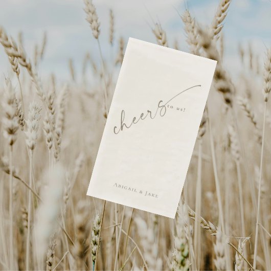 Cream Personalisiert Chefs für uns Hochzeitgäste Serviette