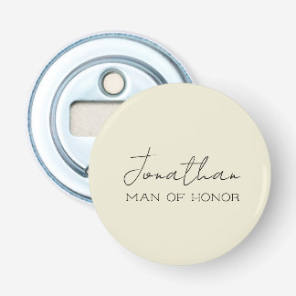 Cream Personalisiert Man of Ehre Flaschenöffner