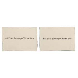 Cream Personalized Pillowcases – Custom Name Beddi Kissenbezug