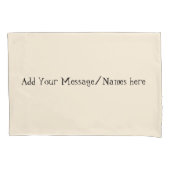 Cream Personalized Pillowcases – Custom Name Beddi Kissenbezug (Vorderseite-Links)