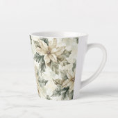 Cream Poinsettia Blume Milchtasse (Rechts)