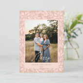 Cream Poinsettia Weihnachtsdesign Feiertagskarte (Stehend Vorderseite)