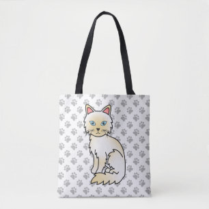 Cream Point Birma / Ragdoll Süße Katze & Pfoten Tasche