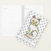 Cream Point Birman / Ragdoll Cat and Paws & Text Planer (Anzeige)