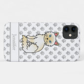 Cream Point Birman / Ragdoll Niedlich Cat & Name Case-Mate iPhone Hülle (Rückseite (Horizontal))