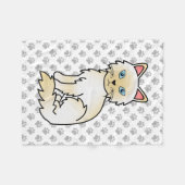 Cream Point Birman / Ragdoll Niedlich Cat & Paws Fleecedecke (Vorderseite (Horizontal))