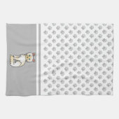 Cream Point Birman / Ragdoll Niedlich Cat & Paws Geschirrtuch (Horizontal)
